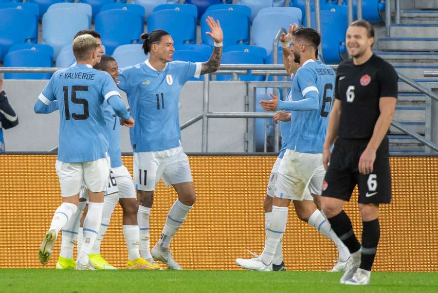 Uruguaj v Bratislave porazil Kanadu, gól strelil aj Darwin Núñez
