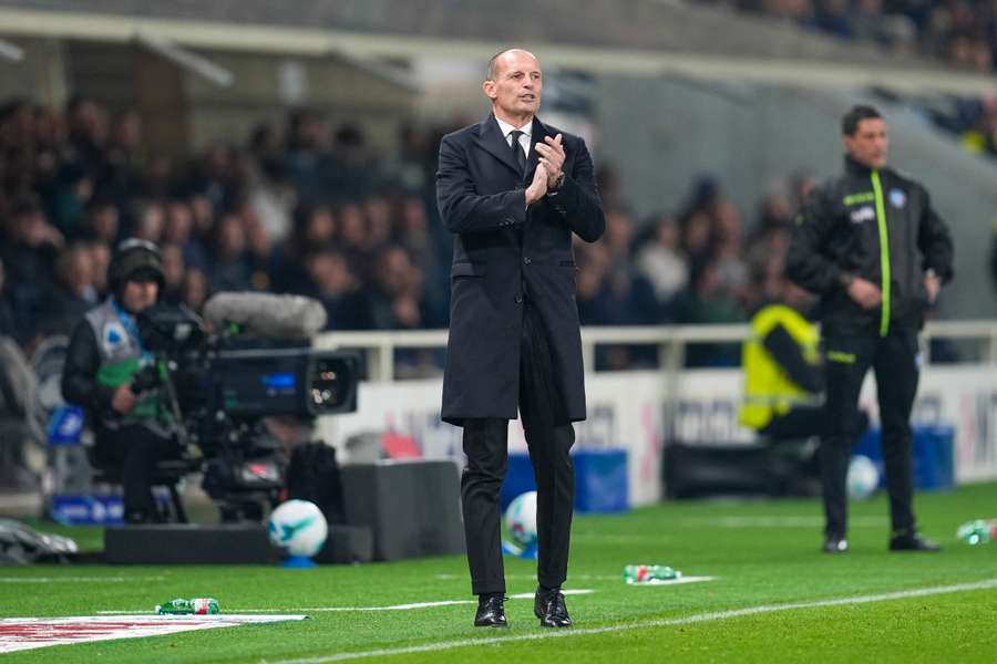 Massimiliano Allegri durante Atalanta-Milan Massimiliano Allegri durante Atalanta-Milan