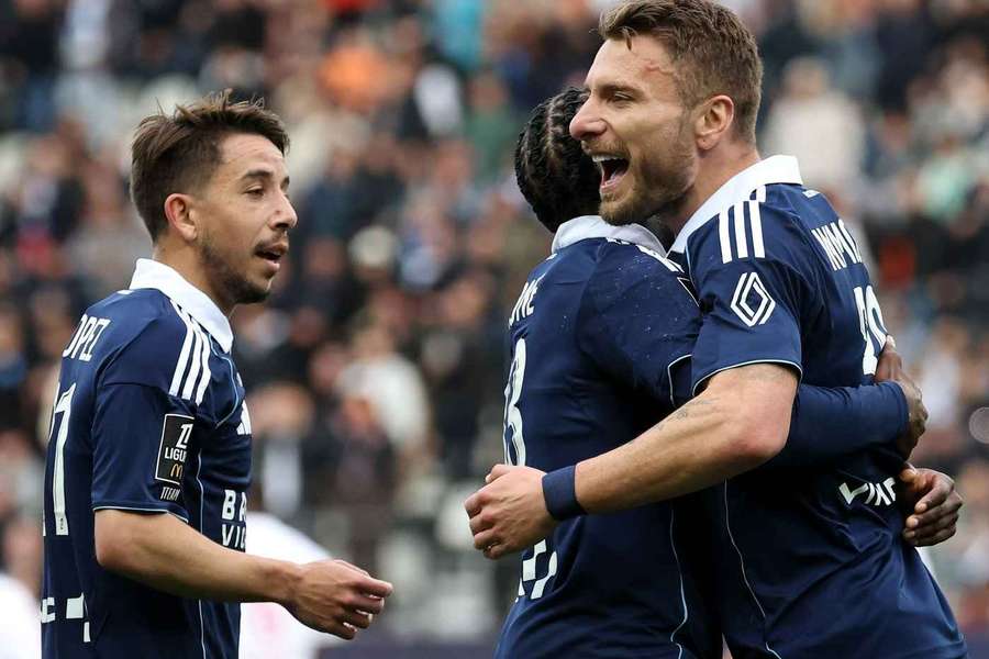 Immobile (R) was on the scoresheet for Paris FC