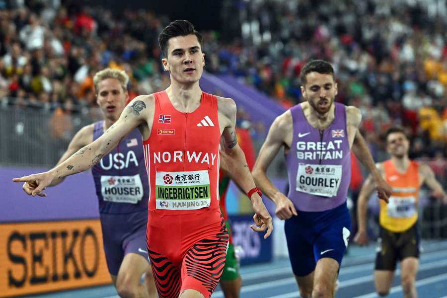 Ingebrigtsen completed the double at the World Indoor Athletics Championships