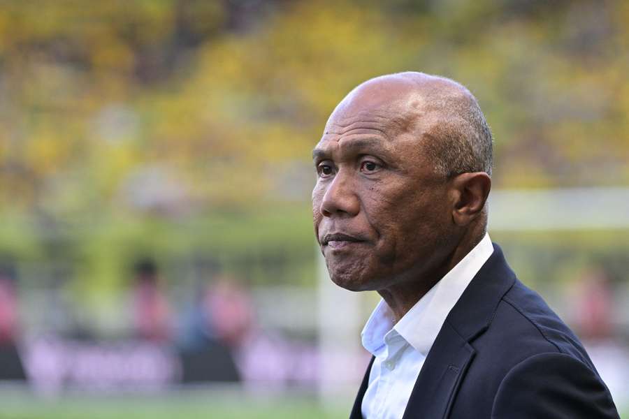 Antoine Kombouaré na última jornada da Ligue 1