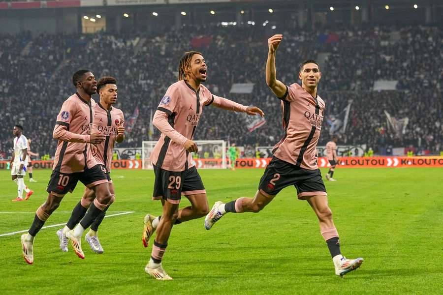 Hakimi scores twice as PSG continue formidable form with battling ...