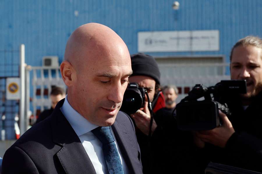 Rubiales, a la salida de la Audiencia Nacional