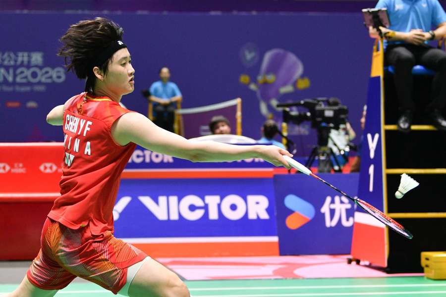 Chen Yufei of China in action against PV Sindhu