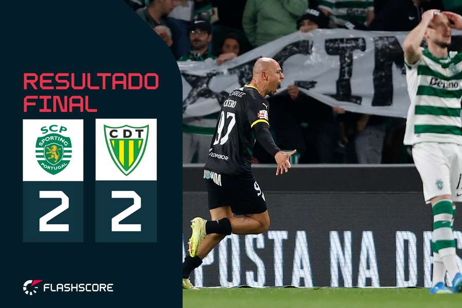 Tondela marcou dois golos nos descontos e gelou Alvalade