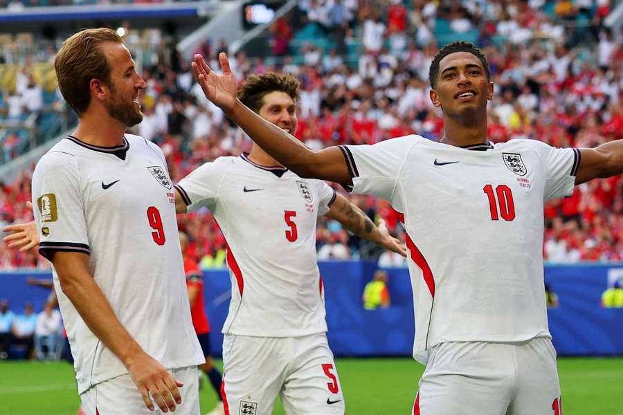 Bellingham e Kane estão monopolizando os gols da Inglaterra