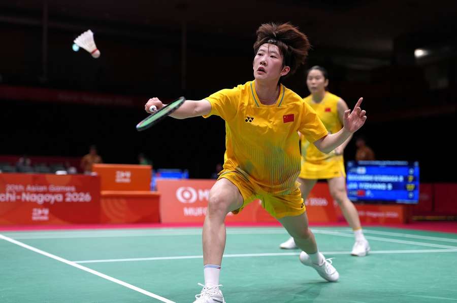 Zhang Shuxian in action during the Asian Games Zhang Shuxian in action during the Asian Games