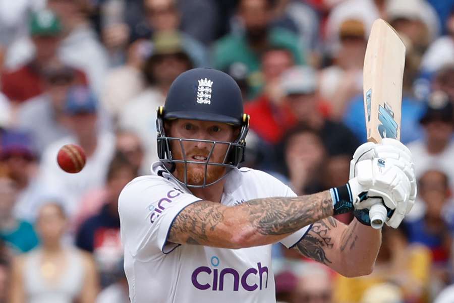 England captain Ben Stokes plays a shot