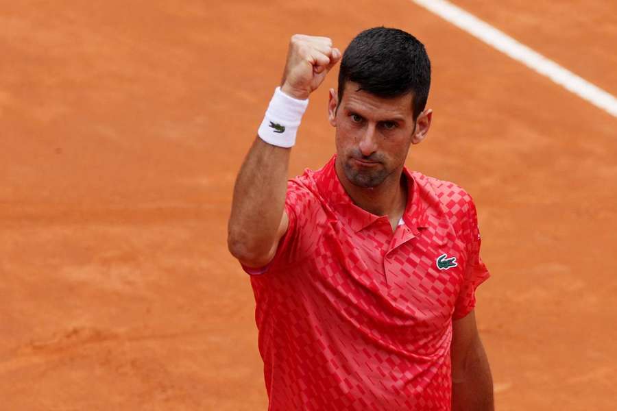 Djokovic will face the winner between Rune and Popyrin