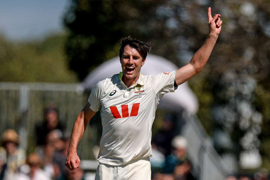 Pat Cummins celebrates a wicket against Bangladesh Pat Cummins celebrates a wicket against Bangladesh
