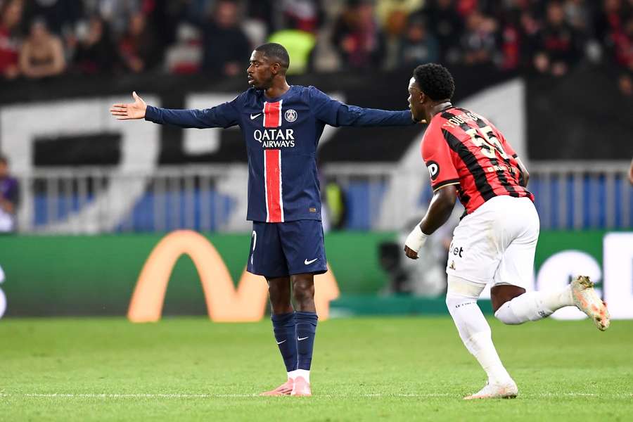 Jogo marcou retorno de Dembéle ao time do PSG