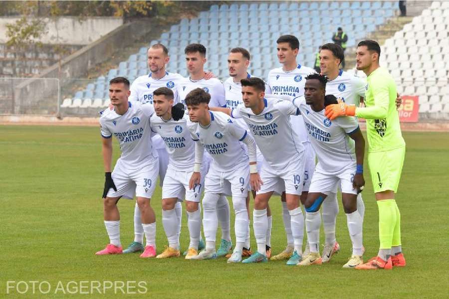 Fotbaliștii echipei CSM Slatina