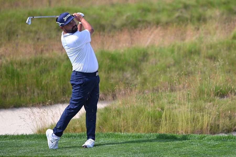 J.J. Spaun em ação no US Open