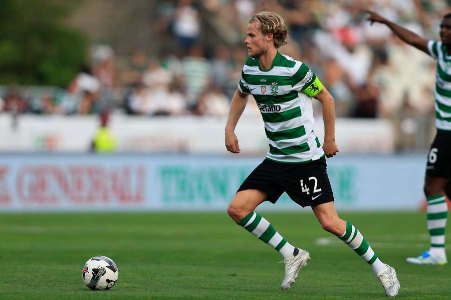 Morten Hjulmand, capitão do Sporting