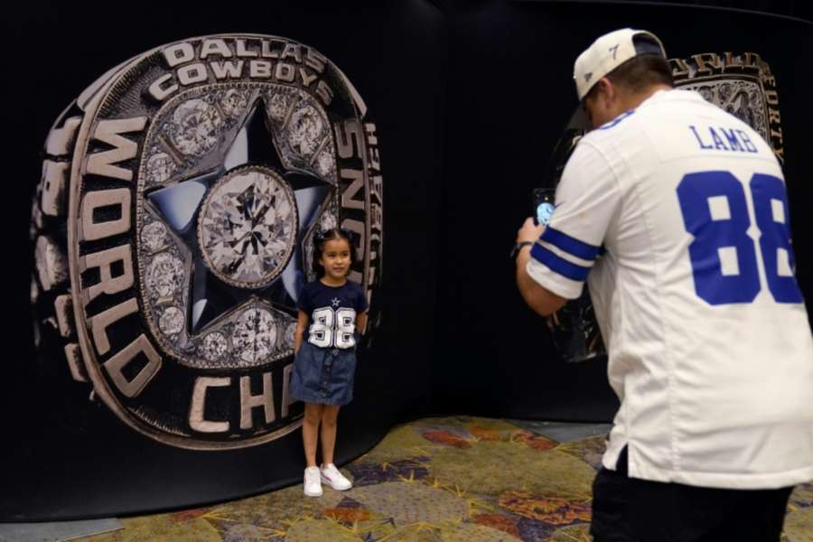 Fans in Phoenix for Sunday's Super Bowl have flocked to the Super Bowl Experience at the city's Convention Center