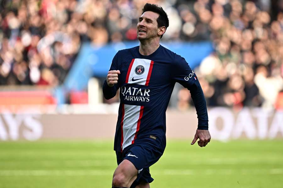 L'esultanza di Lionel Messi