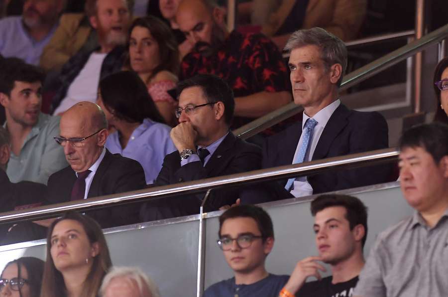 Antonio Martín, a la derecha, actual presidente de la acb, en una foto de archivo