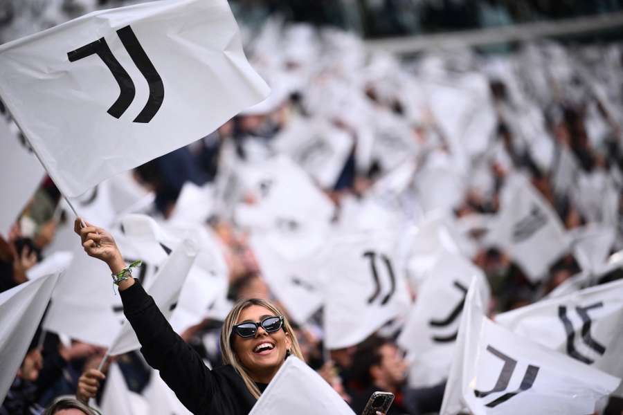 Une supportrice le week-end dernier lors du match face à Cagliari.