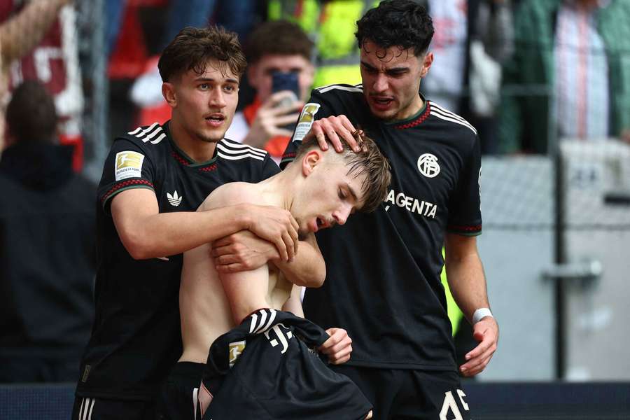 Karl celebrates his late winner