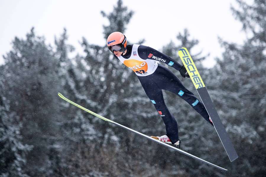 Karl Geiger bei seinem Heim-Weltcup in Titisee-Neustadt