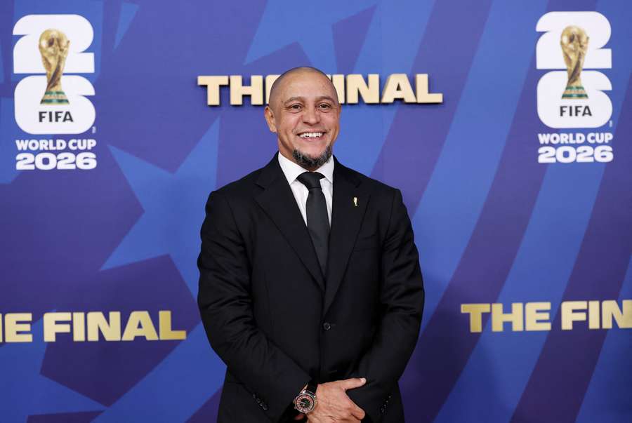 Former Brazil player Roberto Carlos arrives at the stadium ahead of the match Former Brazil player Roberto Carlos arrives at the stadium ahead of the match