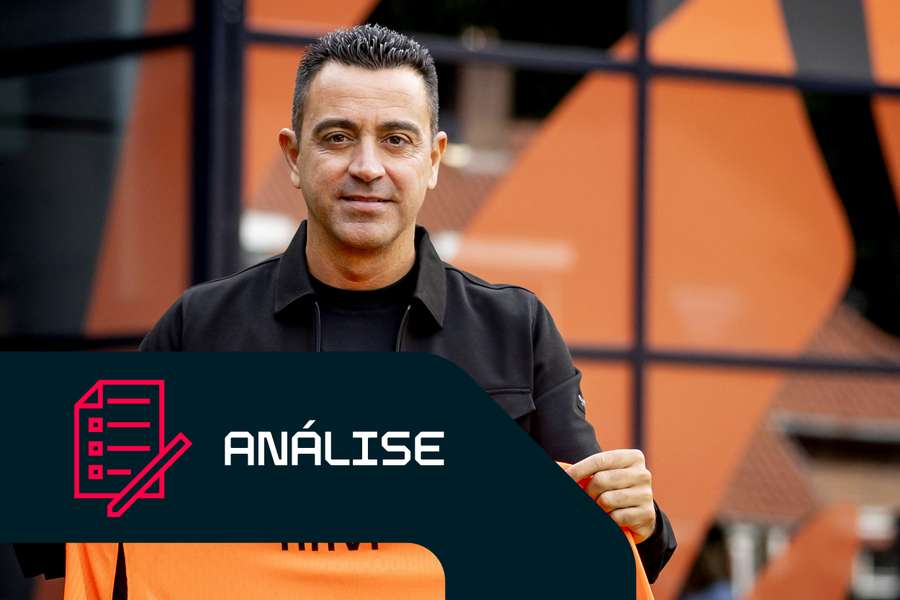 Xavi durante a sua apresentação como selecionador dos Países Baixos, em agosto Xavi durante a sua apresentação como selecionador dos Países Baixos, em agosto