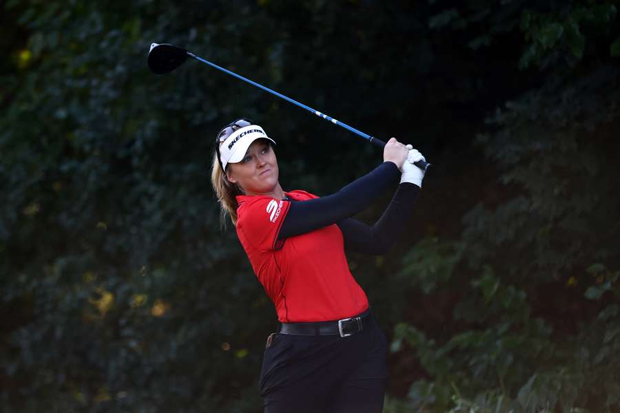 Henderson in action at the Canadian Women's Open