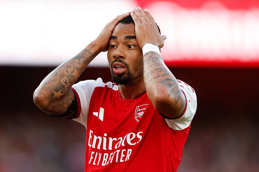 Arsenal striker Gabriel Jesus. Arsenal striker Gabriel Jesus.