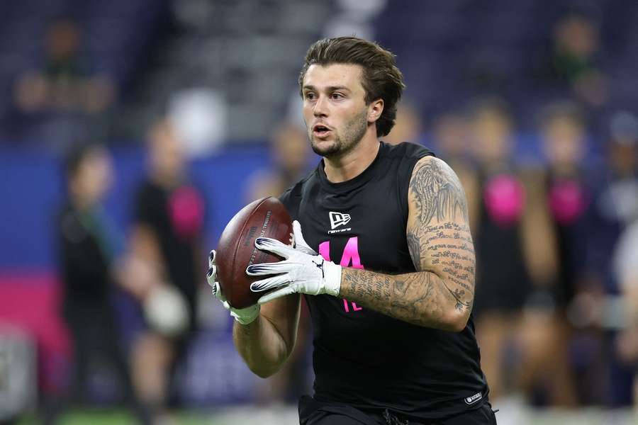 Der deutsche Footballer Marlin Klein fiebert dem anstehenden NFL-Draft entgegen
