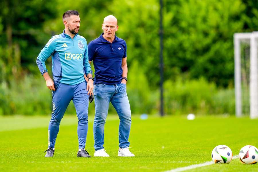 Technical director Alex Kroes (R) and Francesco Farioli could not agree on a shared vision for the club