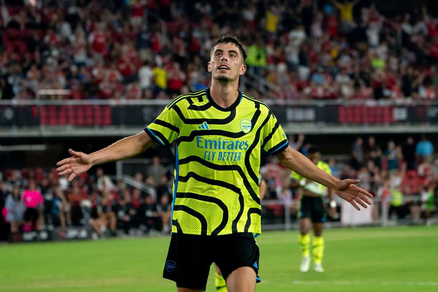 Kai Havertz marcou o seu primeiro golo com a camisola do Arsenal