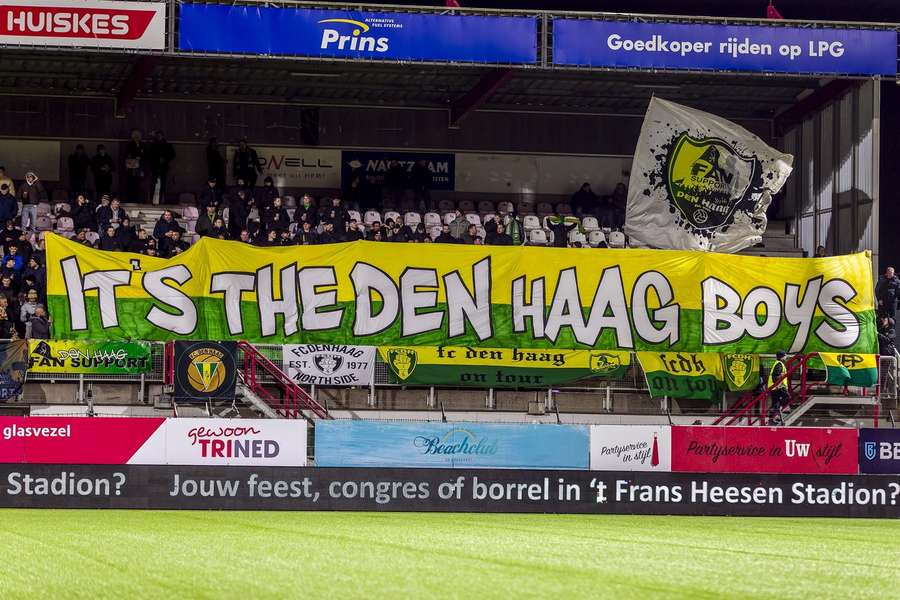 De supporters van Den Haag waren niet voor niets afgereisd naar Oss