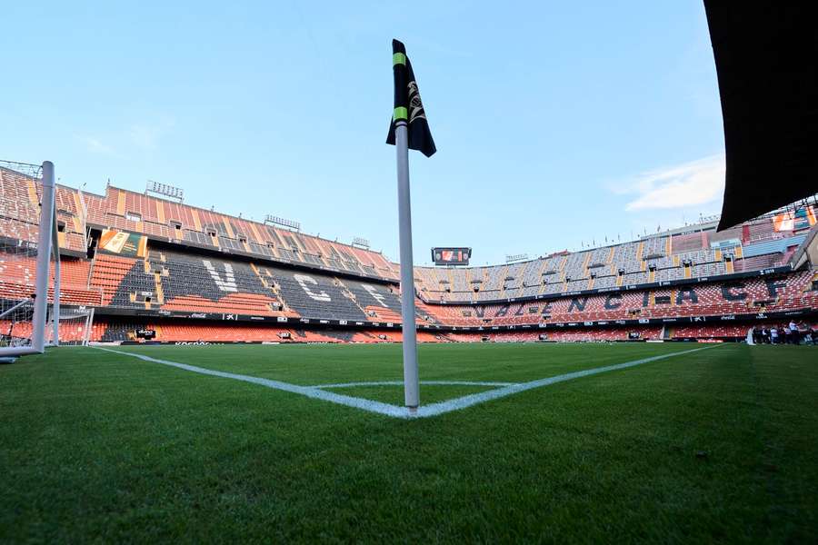 Das Estadio Mestalla in Valencia
