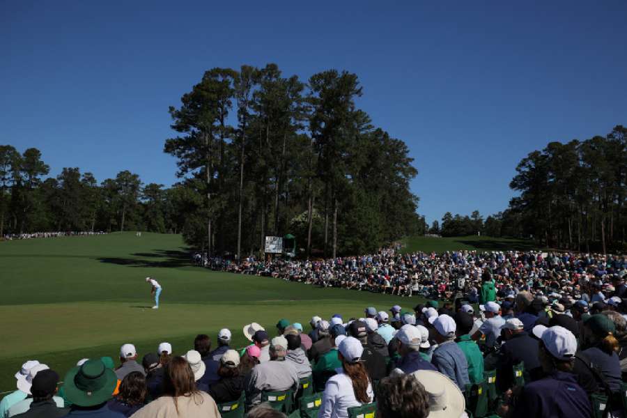 A general view of the action at Augusta