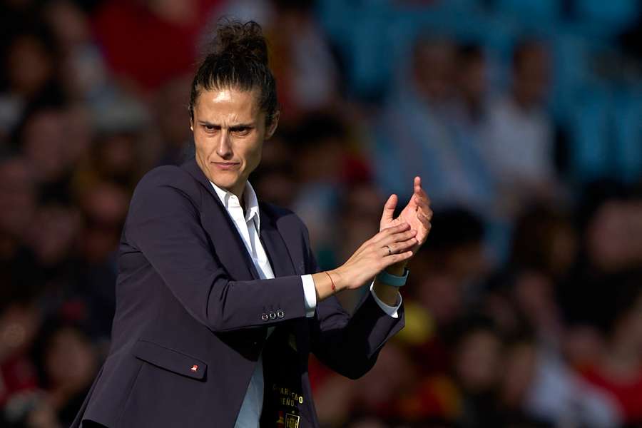 Montse Tomé, en el partido ante Portugal.