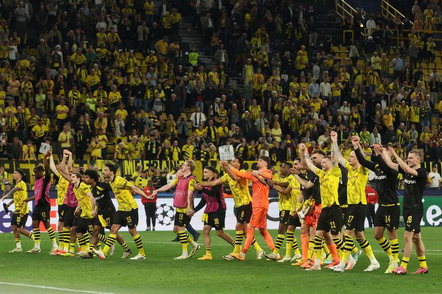 O Dortmund tem lugar garantido na Liga dos Campeões da próxima época