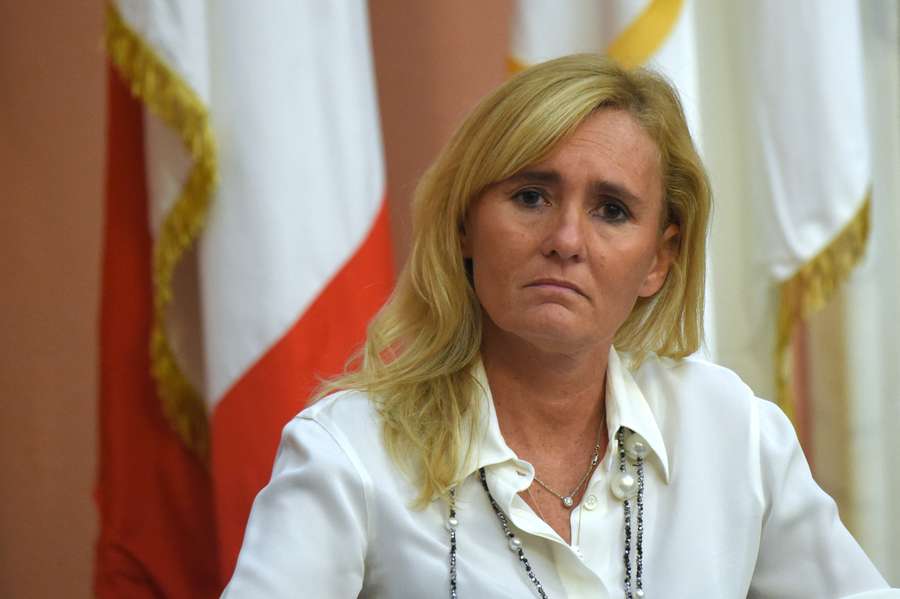 Bianchediová na tlačovke. Bianchediová na tlačovke.