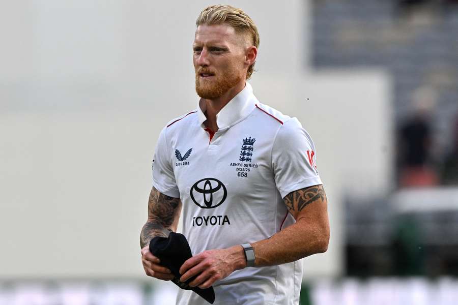 Ben Stokes looks on following England's defeat in the first Ashes Test on Saturday