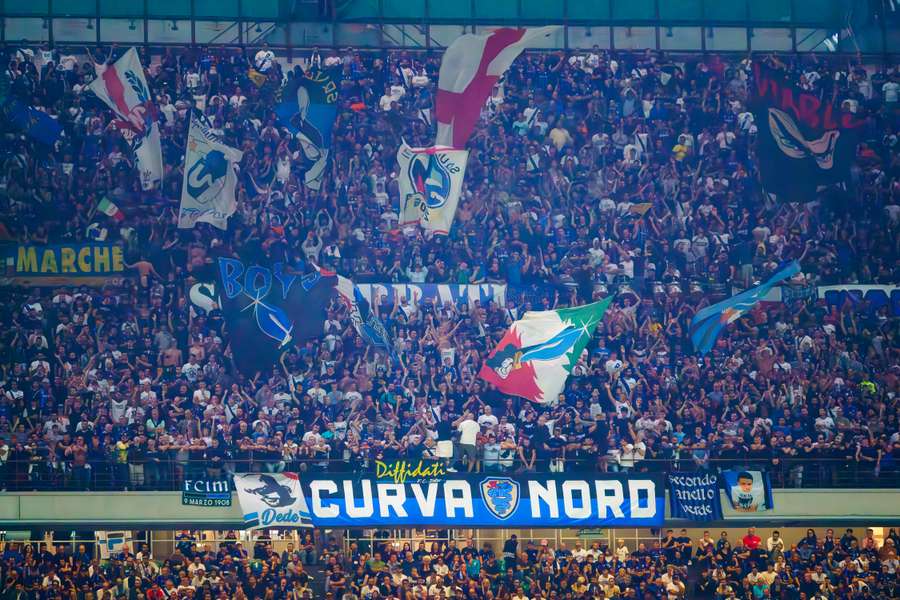 La curva dell'Inter a San Siro