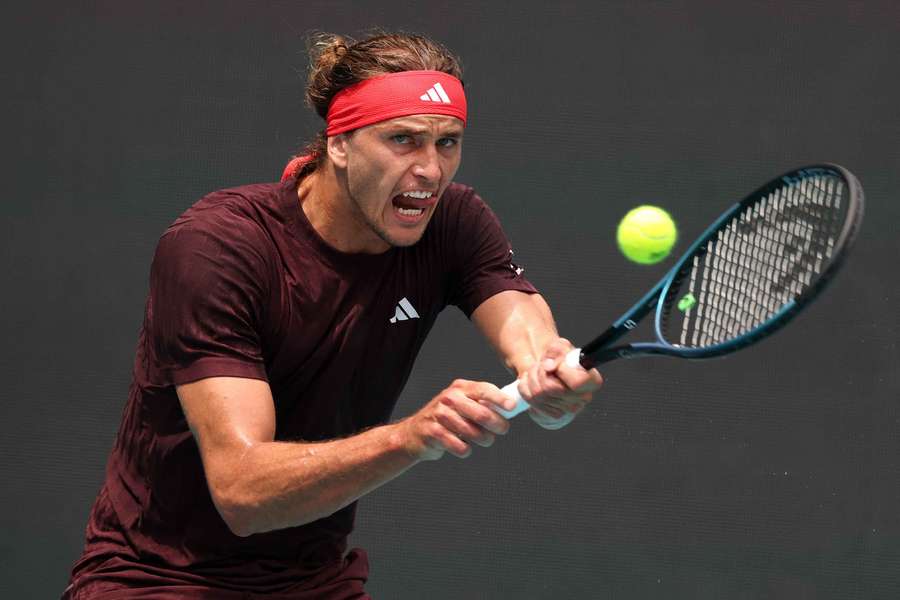 Alexander Zverev bei der Arbeit