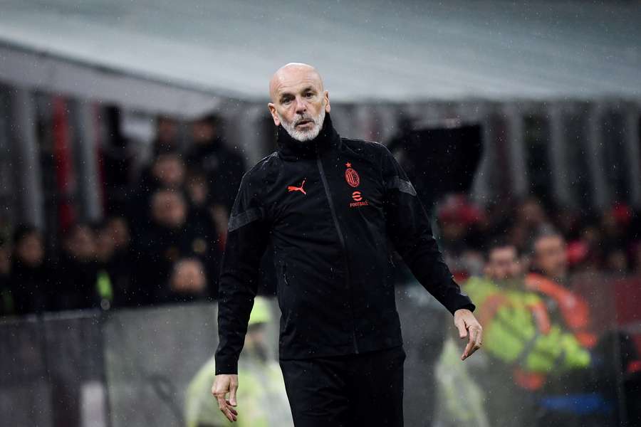 Stefano Pioli le 8 janvier lors du match face à la Roma.