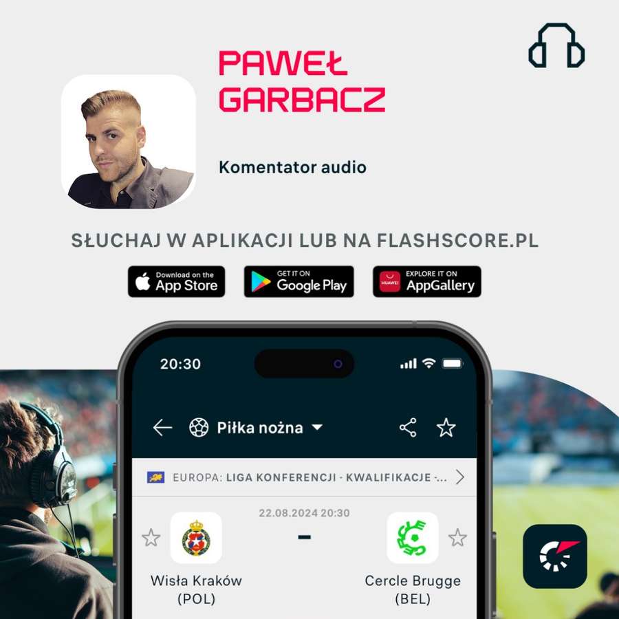 Słuchaj meczu Wisła - Cercle z Flashscore!