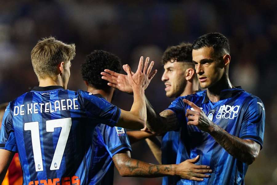 L'Atalanta festeggia un gol