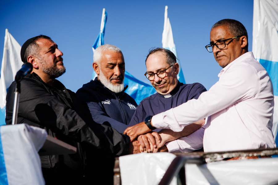 Rachid Zeroual avec les chefs religieux marseillais en 2023