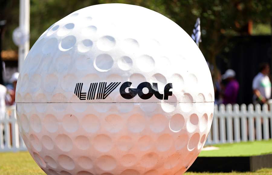 A LIV Golf sign