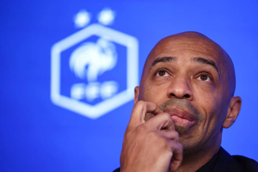 Thierry Henry em conferência de imprensa esta terça-feira