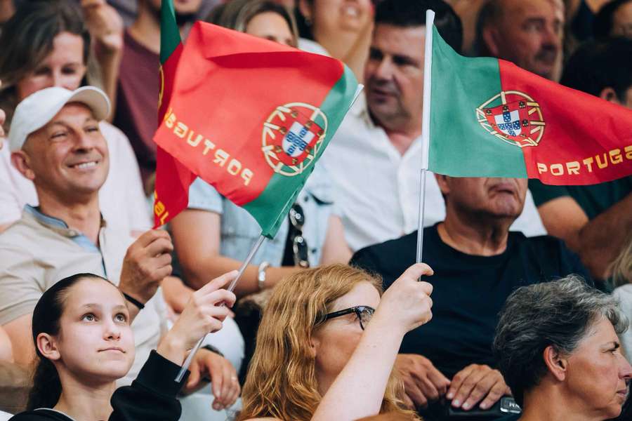 Adeptos de Portugal no apoio à equipa