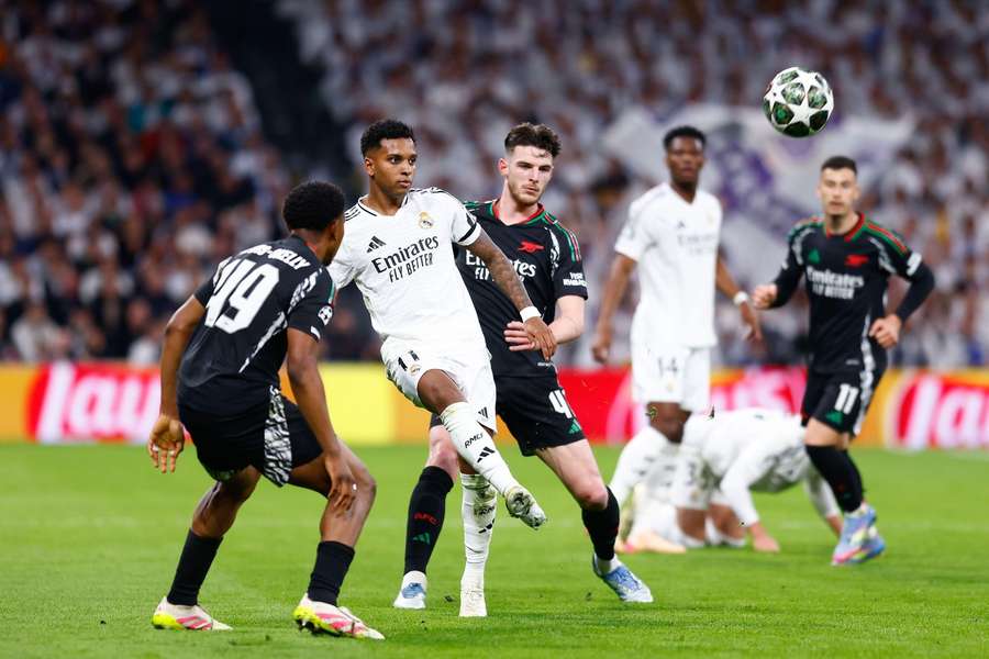 Rodrygo played against Arsenal in the Champions League