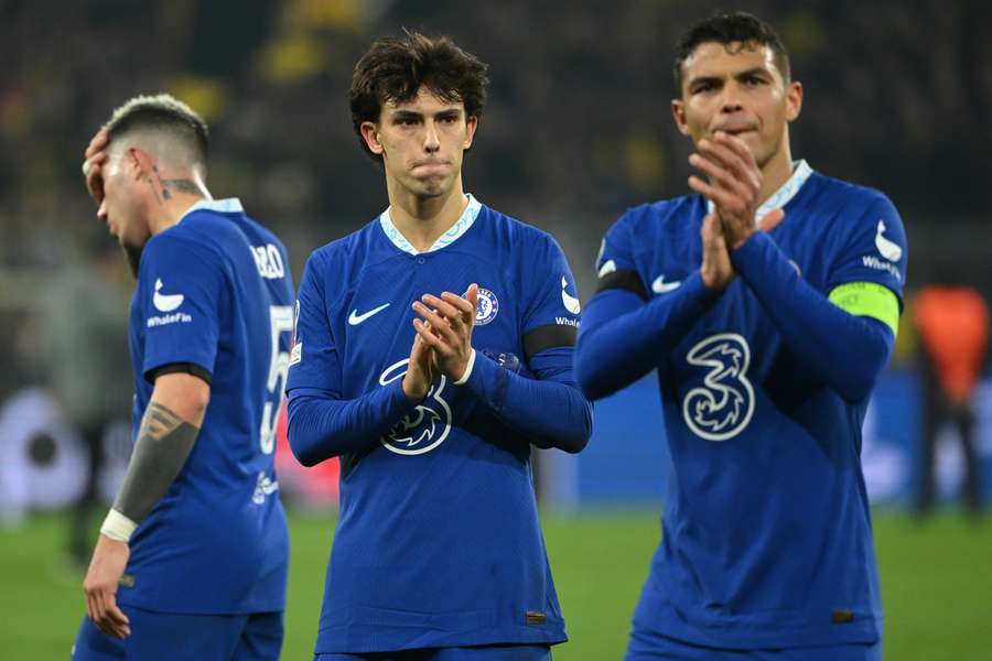 João Félix y Thiago Silva tras el Borussia Dortmund - Chelsea.