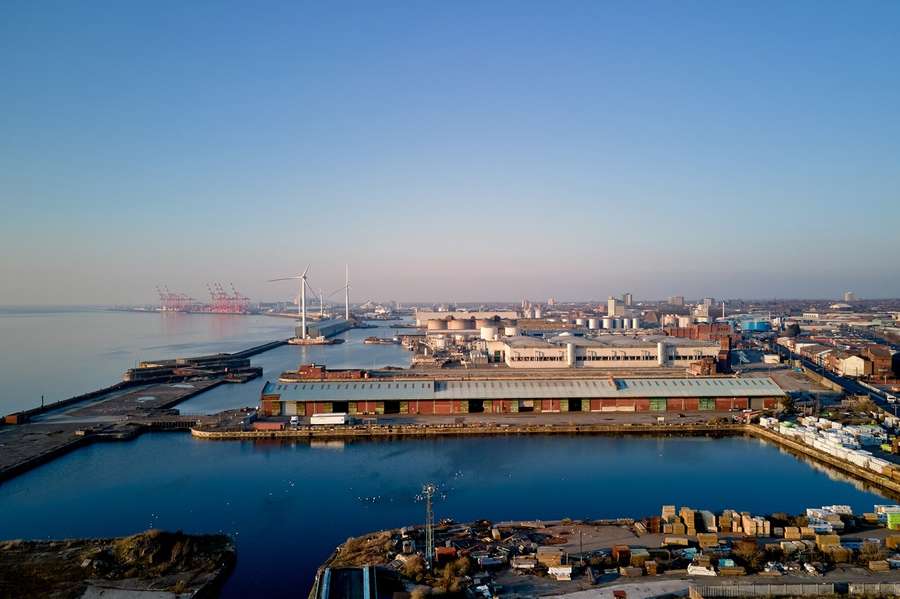 The Bramley-Moore dock, a former commercial dock, will be the site of the new Everton Stadium in Liverpool